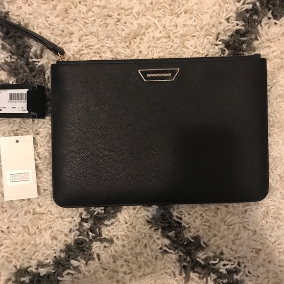 Emporio Armani Wristlet Clutch Pouch - Picture 2 of 5